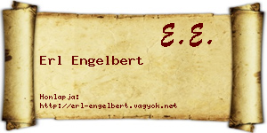 Erl Engelbert névjegykártya